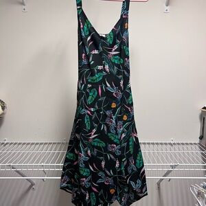 A New Day Black Dress with Floral Design